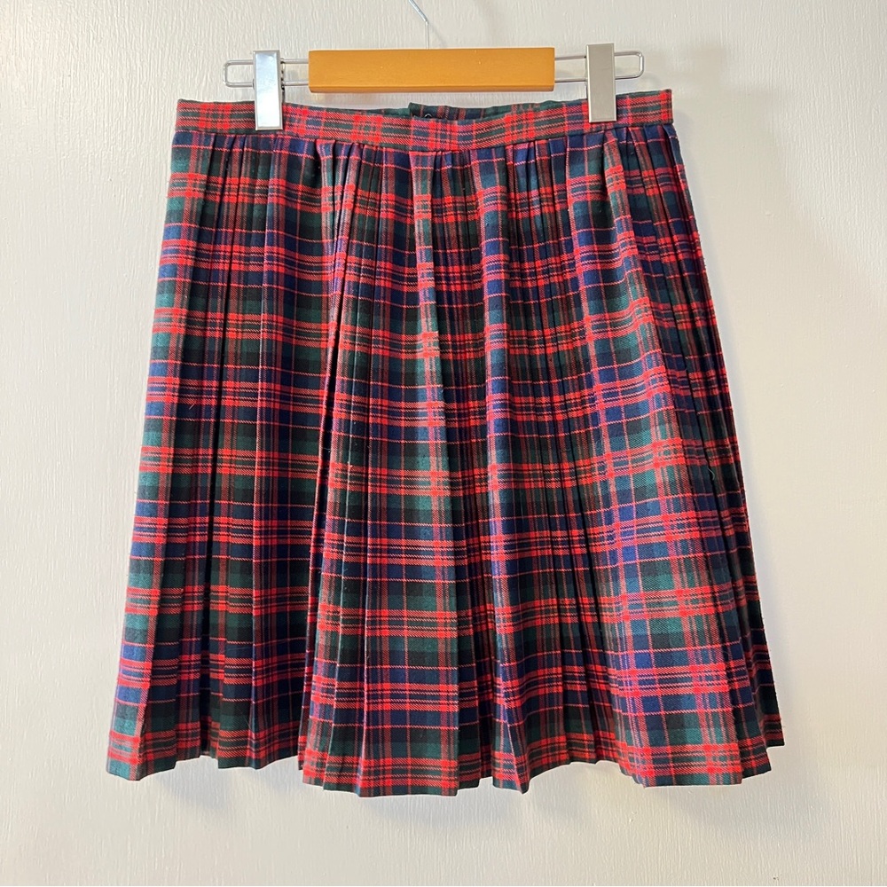 Clan MacDonald Tartan Pleated Skirt Short Mini Box Pleat Not Kilt